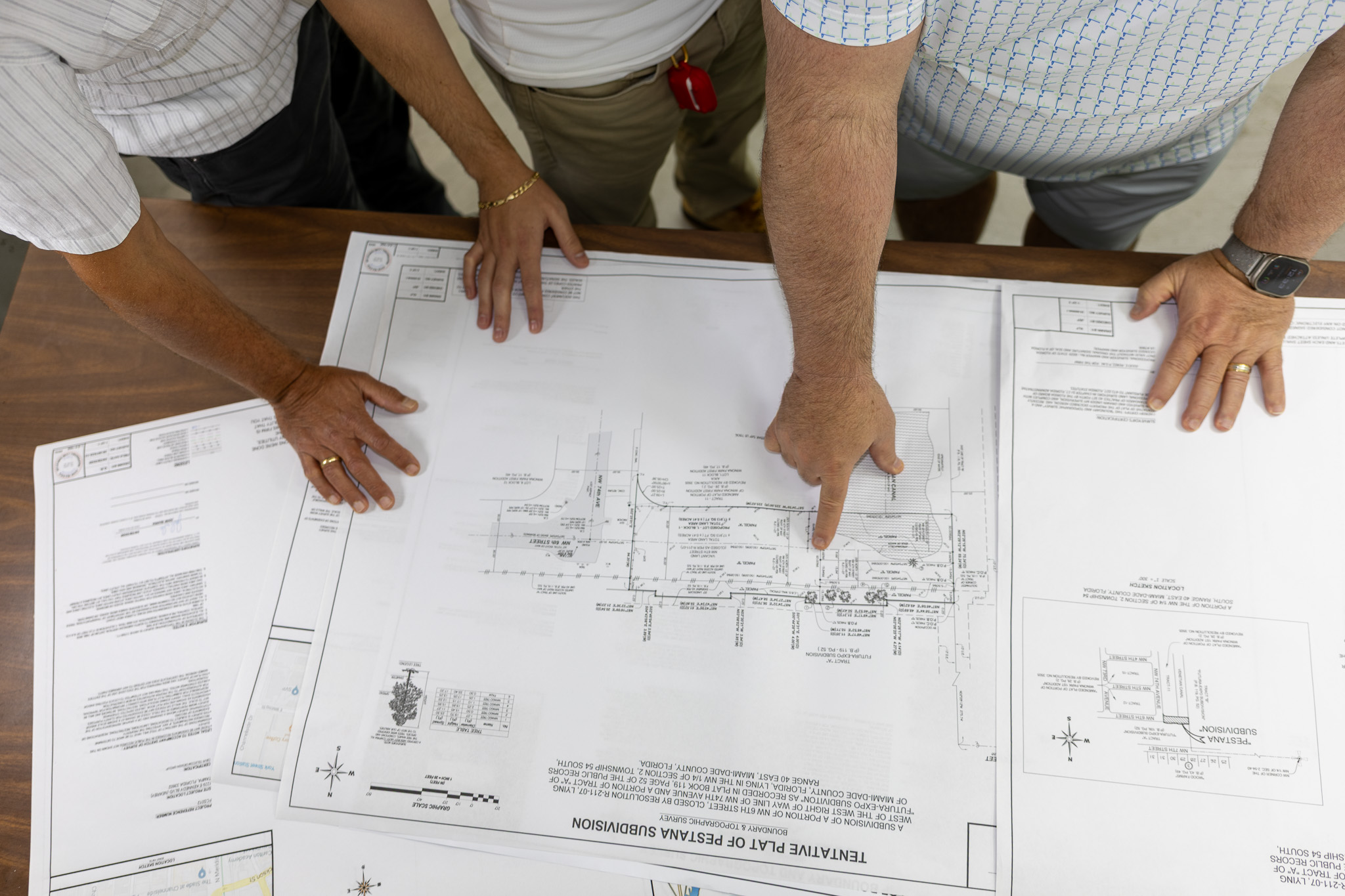 Team working collaboratively