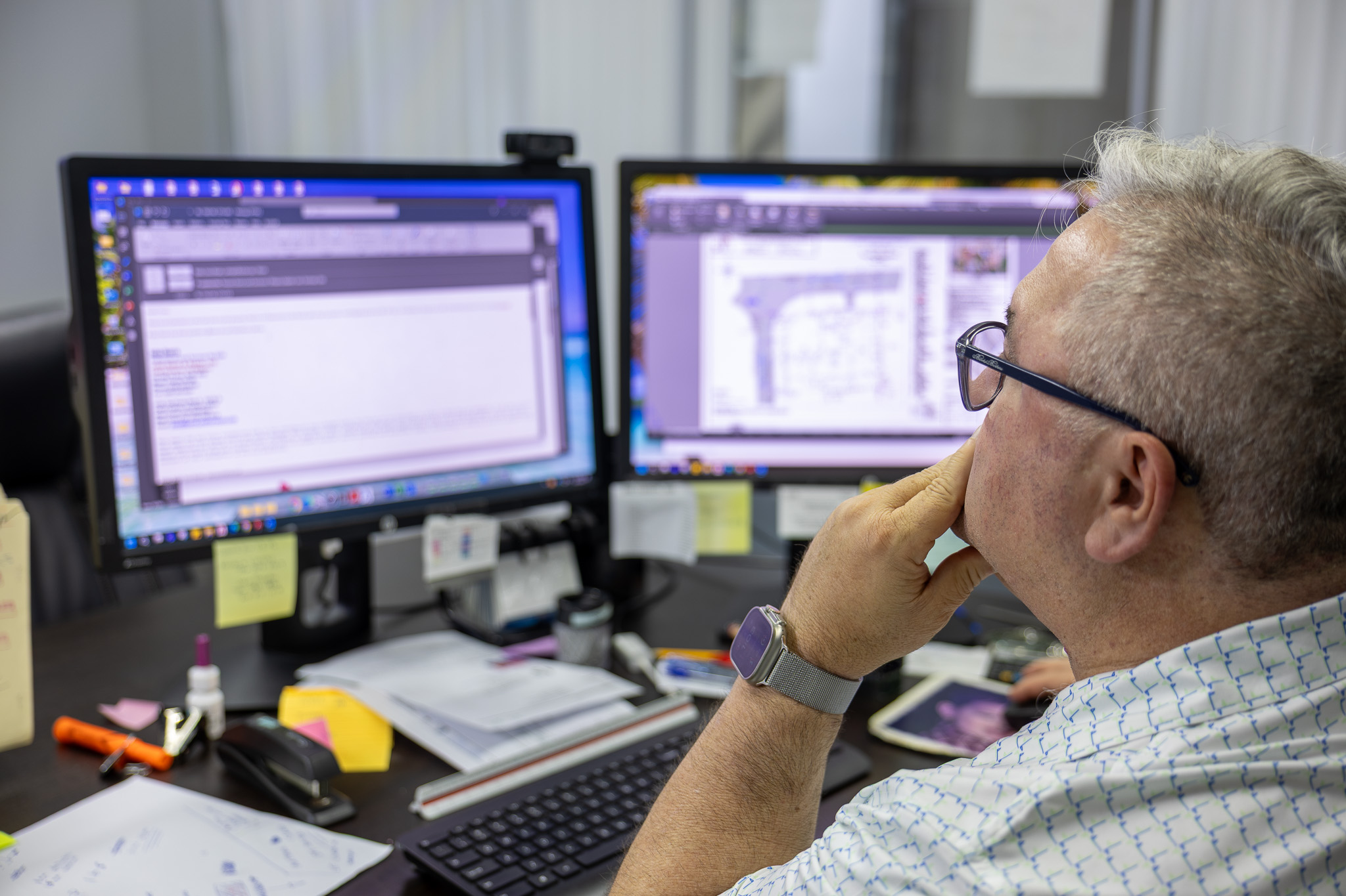 Surveyor with equipment